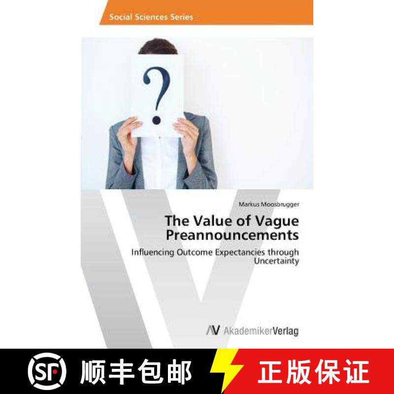 预订 The Value of Vague Preannouncements [9783639496420]