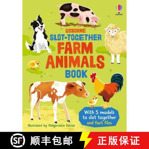 【3-4周达】Slot-together Farm Animals Book [9781836051701]