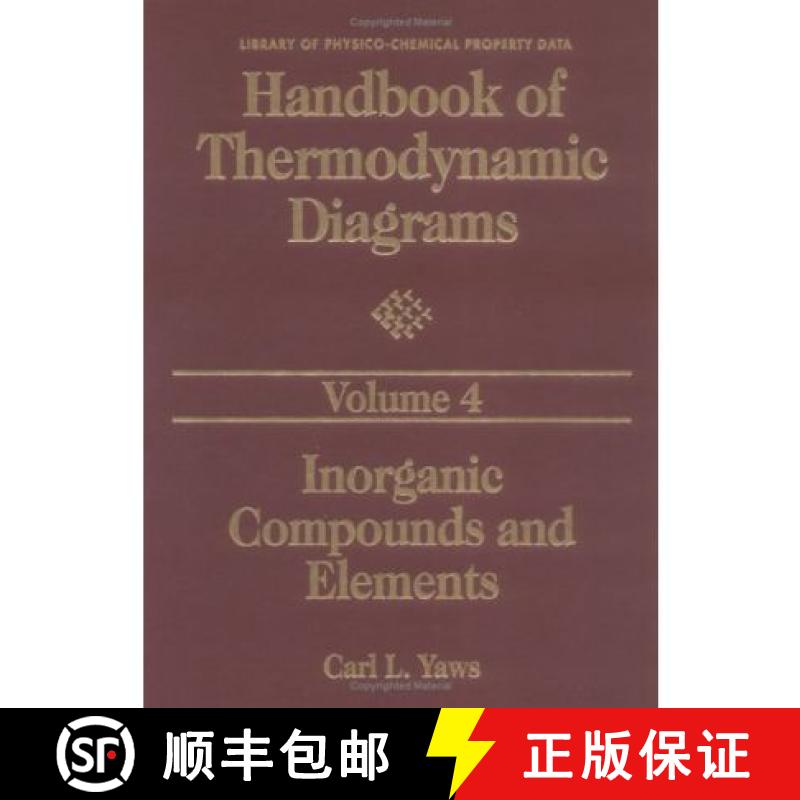 【3-4周达】Handbook of Thermodynamic Diagrams: Inorganic Compounds and Elements [9780884158608]