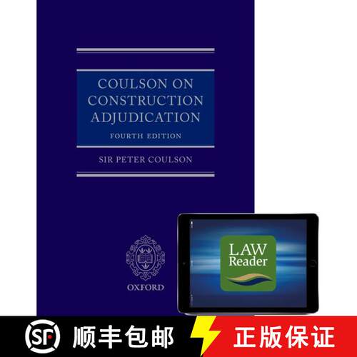 【3-4周达】精装 Coulson on Construction Adjudication (Book and Digital Pack) [With eBook] [9780198838623]