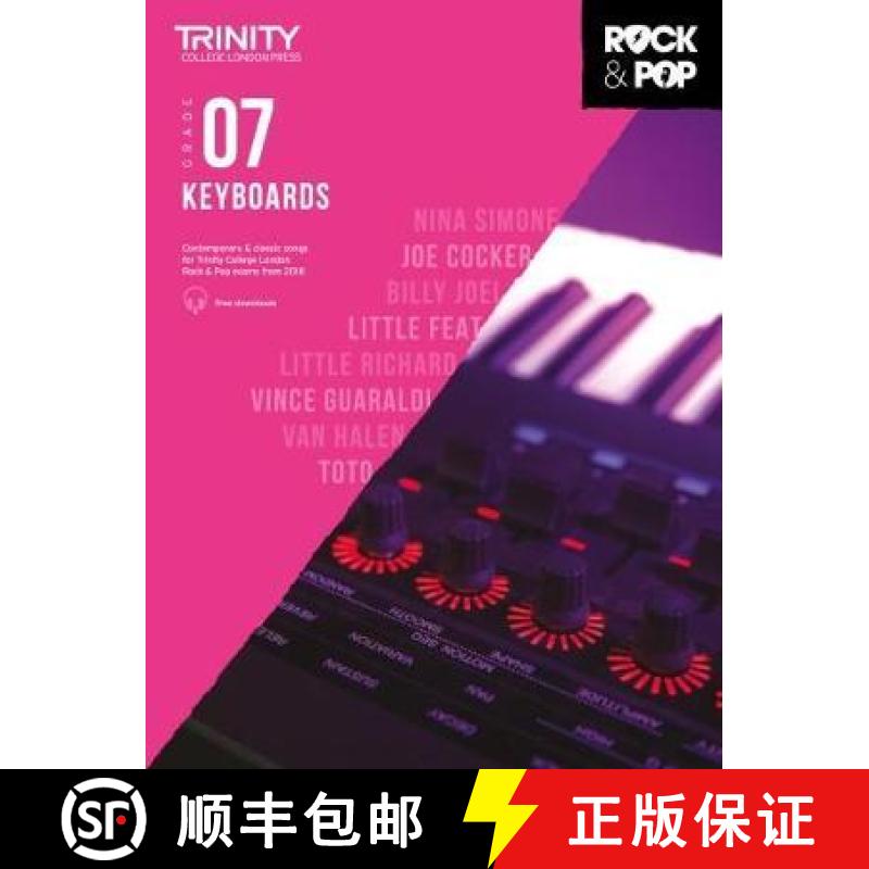 【3-4周达】Trinity College London Rock & Pop 2018 Keyboards Grade 7 [9780857366634]