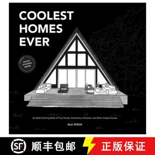 【3-4周达】Coolest Homes Ever (Mini): An Adult Coloring Book of Tiny Homes, Airstreams, A-Frames, and... [9781958803592]