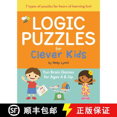 【3-4周达】Logic Puzzles for Clever Kids: Fun Brain Games for Ages 4 & Up [9781646110131]