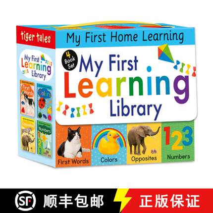 【3-4周达】My First Learning Library 4-Book Boxed Set: Includes First Words, Colors, Opposites, and N... [9781680106428]