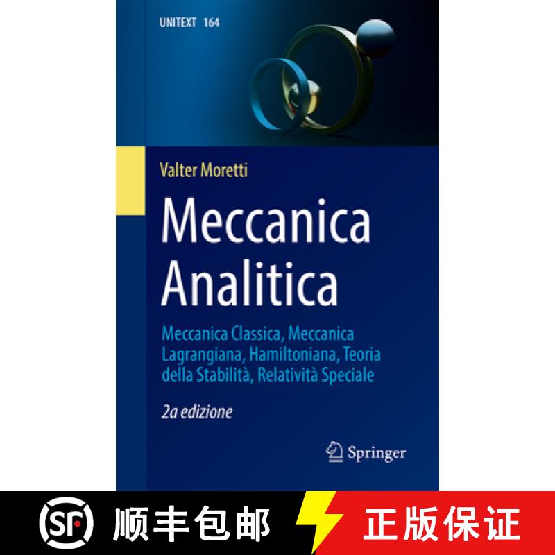【3-4周达】Meccanica Analitica: Meccanica Classica, Meccanica Lagrangiana, Hamiltoniana, Teoria Della... [9783031631122]