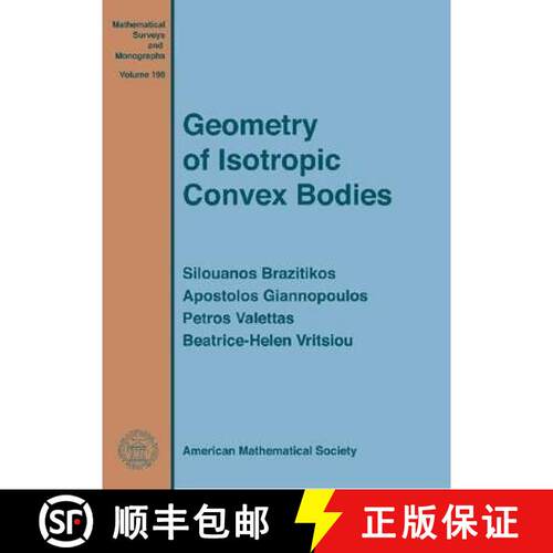 【3-4周达】精装 Geometry of Isotropic Convex Bodies [9781470414566]