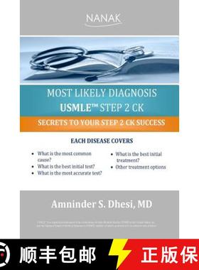 预订 Most Likely Diagnosis USMLE Step 2 CK [9780578127422]