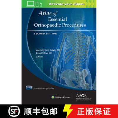 【3-4周达】精装 Atlas of Essential Orthopaedic Procedures, Second Edition: Print + eBook with Multimedia [9781975124861]