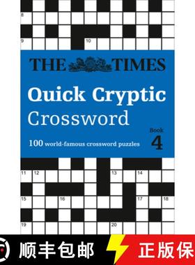 【3-4周达】The Times Quick Cryptic Crossword Book 4: 100 World-Famous Crossword Puzzles [9780008285395]