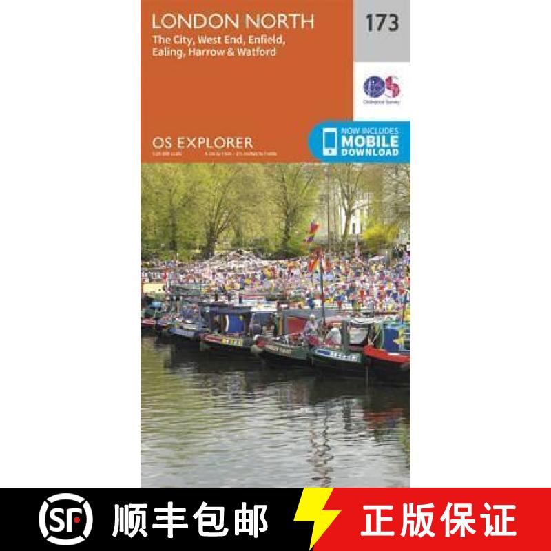【3-4周达】London North, The City, West End, Enfield, Ealing, Harrow & Watford [9780319243664]