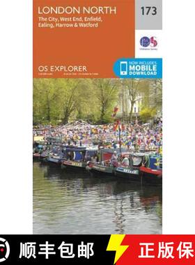 【3-4周达】London North, The City, West End, Enfield, Ealing, Harrow & Watford [9780319243664]