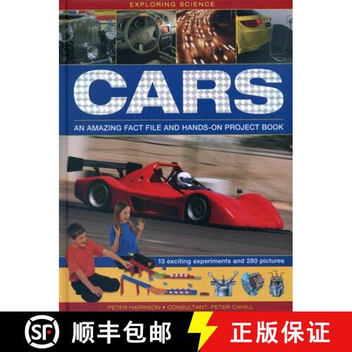 【3-4周达】精装 Exploring Science: Cars: An Amazing Fact File and Hands-On Project Book [9781861476425]