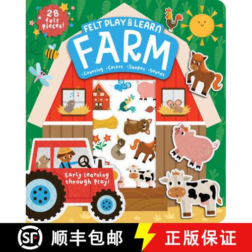 【3-4周达】Farm Touchy-Feely Felt Play & Learn: Early Learning Made Fun with Felt [9781835551202]