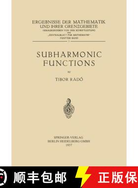 【3-4周达】Subharmonic Functions [9783662342053]