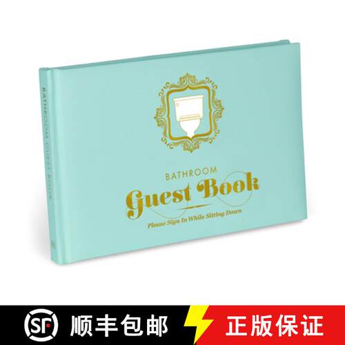 【3-4周达】精装 Knock Knock Bathroom Guest Book [9781601064523]