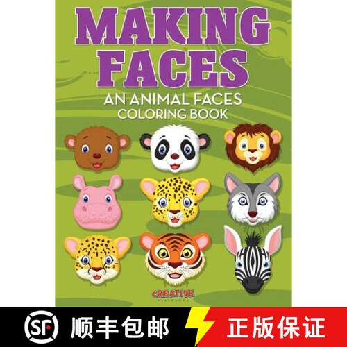 【3-4周达】Making Faces--An Animal Faces Coloring Book [9781683238812]
