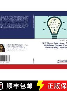 预订 ECG Signal Processing for Database Generation & Abnormality Detection [9783659646300]