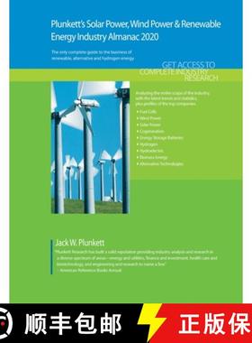 预订 Plunkett's Solar Power, Wind Power & Renewable Energy Industry Almanac 2020: Solar Power, Wind P... [9781628315172]