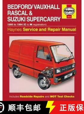 【3-4周达】Bedford/Vauxhall Rascal & Suzuki Supercarry (86 - Oct 94) Haynes Repair Manual [9780857339935]