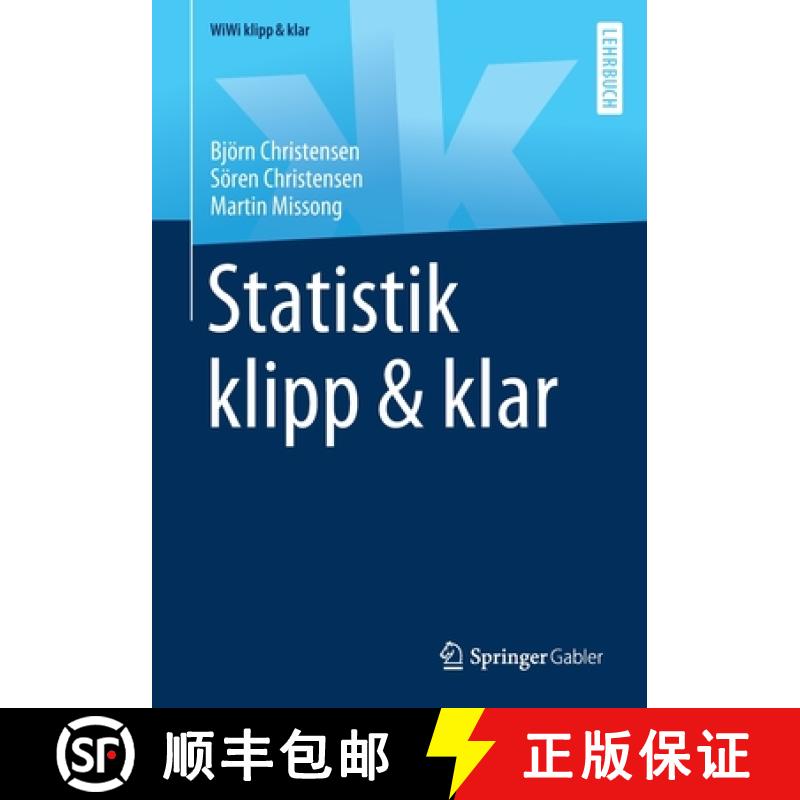 【3-4周达】Statistik Klipp & Klar [9783658272173]