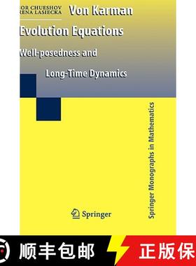 【3-4周达】Von Karman Evolution Equations : Well-posedness and Long Time Dynamics [9780387877112]