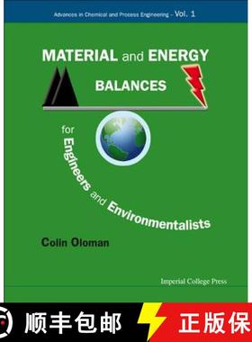 【3-4周达】Material and Energy Balances for Engineers and Environmentalists [9781848163690]