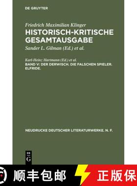 预订 Historisch-kritische Gesamtausgabe, Band V, Der Derwisch. Die falschen Spieler. Elfride. [9783484280359]
