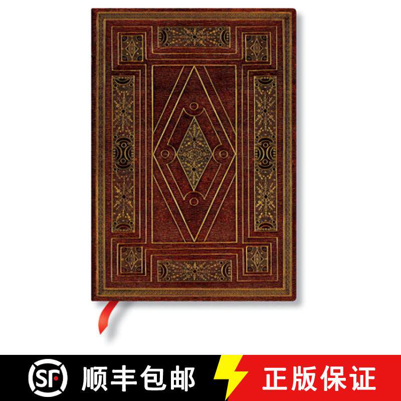 【3-4周达】Paperblanks First Folio Shakespeare's Library Softcover Flexi MIDI Unlined Elastic Band Cl... [9781439793992]