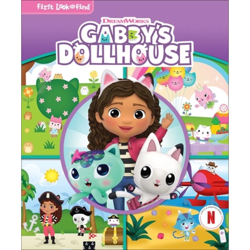 【4周达】DreamWorks Gabby's Dollhouse: First Look and Find [9798765403686] 书籍/杂志/报纸 儿童读物原版书 原图主图