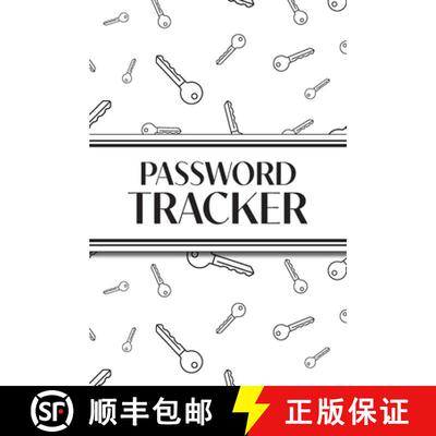 【3-4周达】Password Tracker (White Keys): 6x9 Alphabetical Password Logbook for Easy Organization [9781834120355]