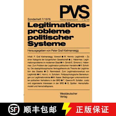 【3-4周达】Legitimationsprobleme politischer Systeme : Tagung der Deutschen Vereinigung für Politisc... [9783531113548]