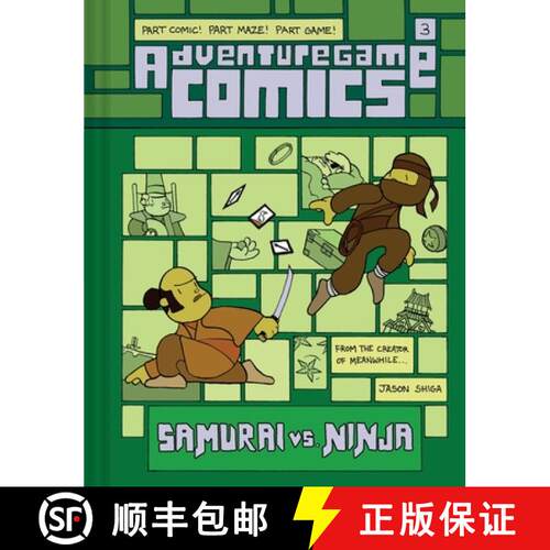 精装 Adventuregame Comics: Samurai vs. Ninja (Book 3) : An Interactive Graphic Novel [9781419757839]