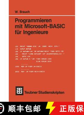 【3-4周达】Programmieren Mit Microsoft-Basic Für Ingenieure [9783519001119]