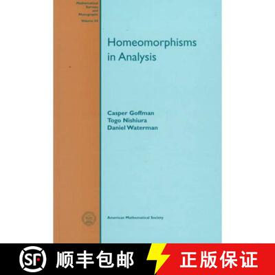 【3-4周达】精装 Homeomorphisms in Analysis [9780821806142]