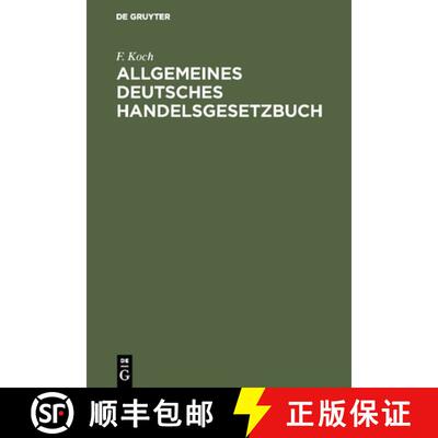 【3-4周达】Allgemeines deutsches Handelsgesetzbuch [9783111166919]