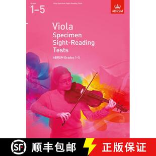 【3-4周达】Viola Specimen Sight-Reading Tests, ABRSM Grades 1-5: from 2012 [9781848493544]
