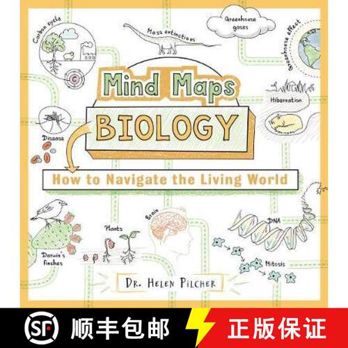 【3-4周达】Mind Maps: Biology: How to Navigate the Living World [9780750993845]
