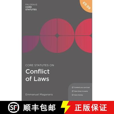 【3-4周达】Core Statutes on Conflict of Laws [9781352003413]