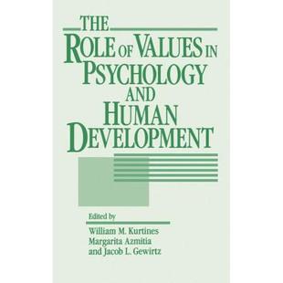 Wiley心理学 And Human Values Role Psychology 9780471539452 Development 4周达