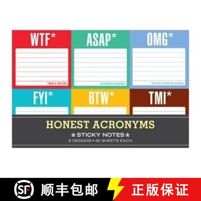 【3-4周达】Knock Knock Honest Acronyms: Sticky Note Packet [9781601064721]