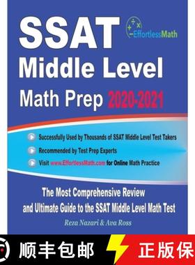 预订 SSAT Middle Level Math Prep 2020-2021: The Most Comprehensive Review and Ultimate Guide to the S... [9781646123094]