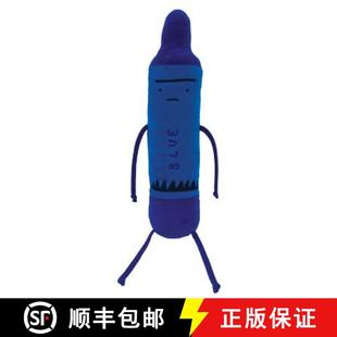 【3-4周达】The Day the Crayons Quit Blue 12 Plush [9781579824204]