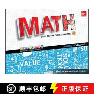 【3-4周达】Glencoe Math, Course 1, Teacher Walkaround Edition, Volume 1 [9780021381081]