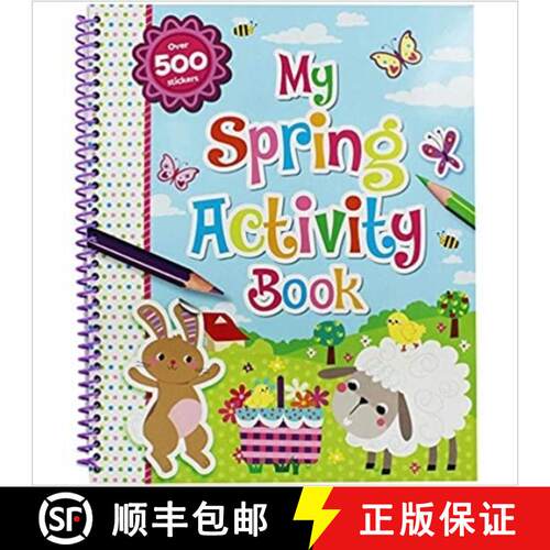 【3-4周达】精装 Spring Activity and Colouring Book [9781788100564]