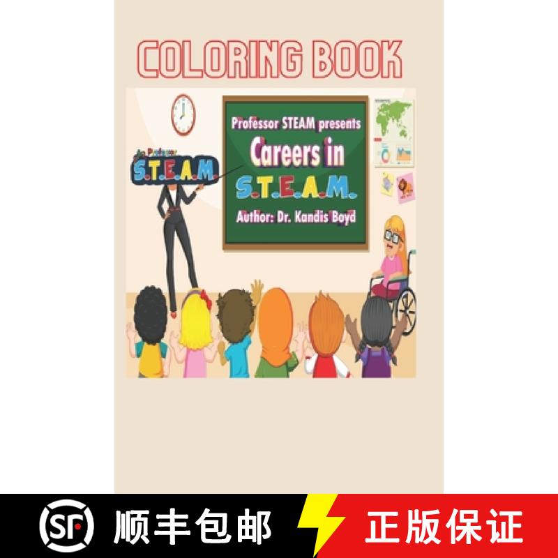 【3-4周达】Professor S.T.E.A.M. Coloring Book [9781736572740]