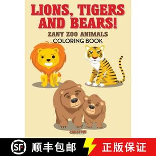 Zany and Zoo Book Lions Coloring 4周达 9781683238737 Tigers Animals Bears