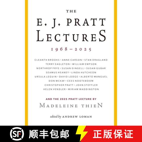 【3-4周达】The E.J. Pratt Lectures, 1968-2025 [9781778530678]