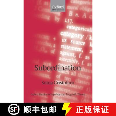 【3-4周达】Subordination [9780199282005]