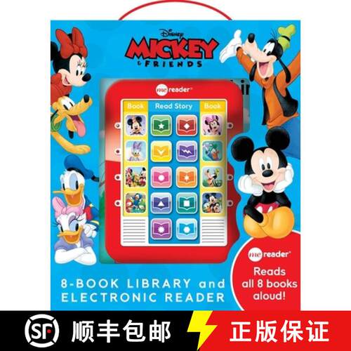 【3-4周达】Disney Mickey and Friends: Me Reader 8-Book Library and Electronic Reader Sound Book Set [9781503772496]