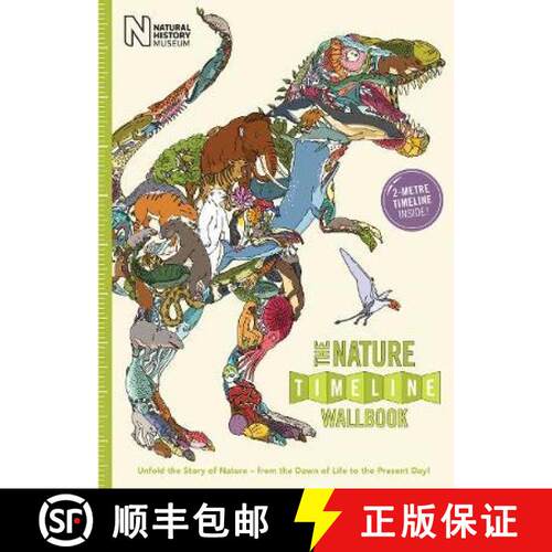 预订 精装 Nature Timeline Wallbook: Unfold the Story of Nature - from the Dawn of Life to the Present... [9780993284793]